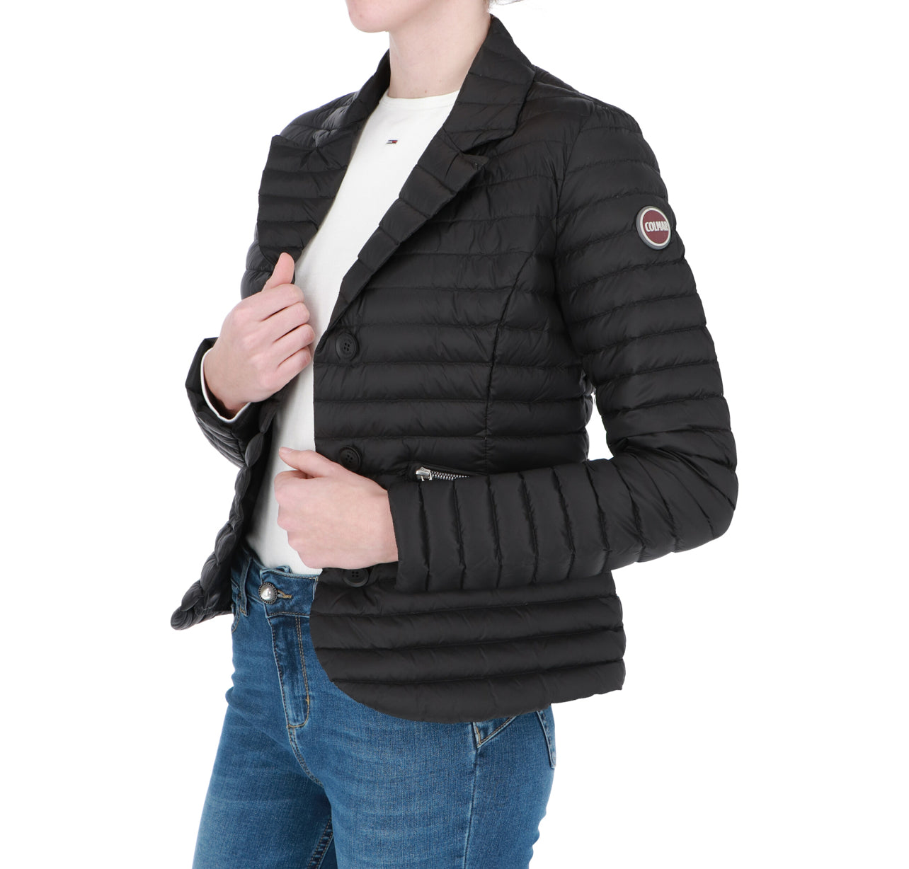 COLMAR DONNA CORTO ZIP LATERALI NERO (100gr)
