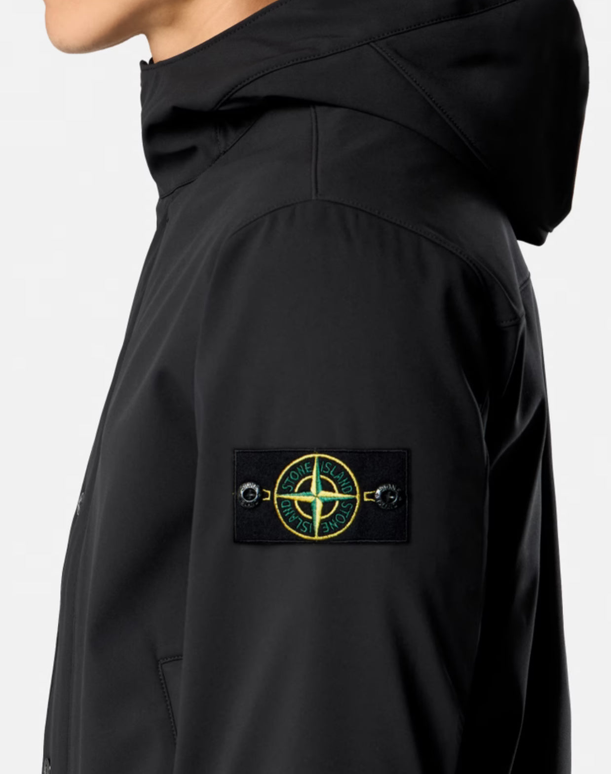 GIUBBINO STONE ISLAND UOMO IMPERMEABILE NERO