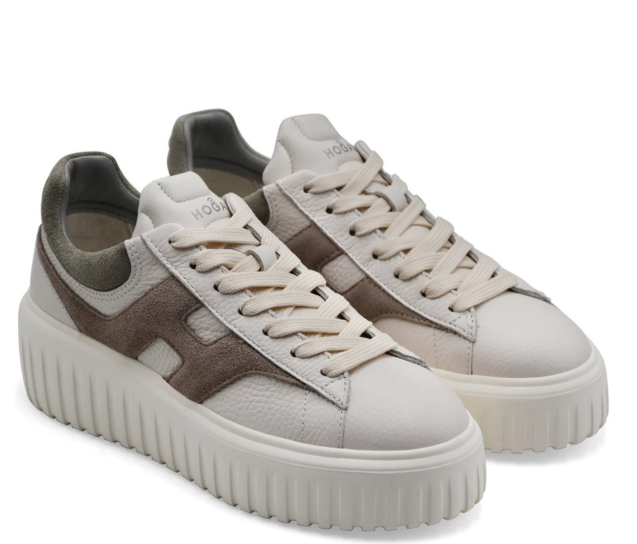 Hogãn donna beige e fango