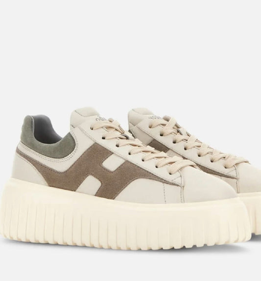 Hogãn donna beige e marrone