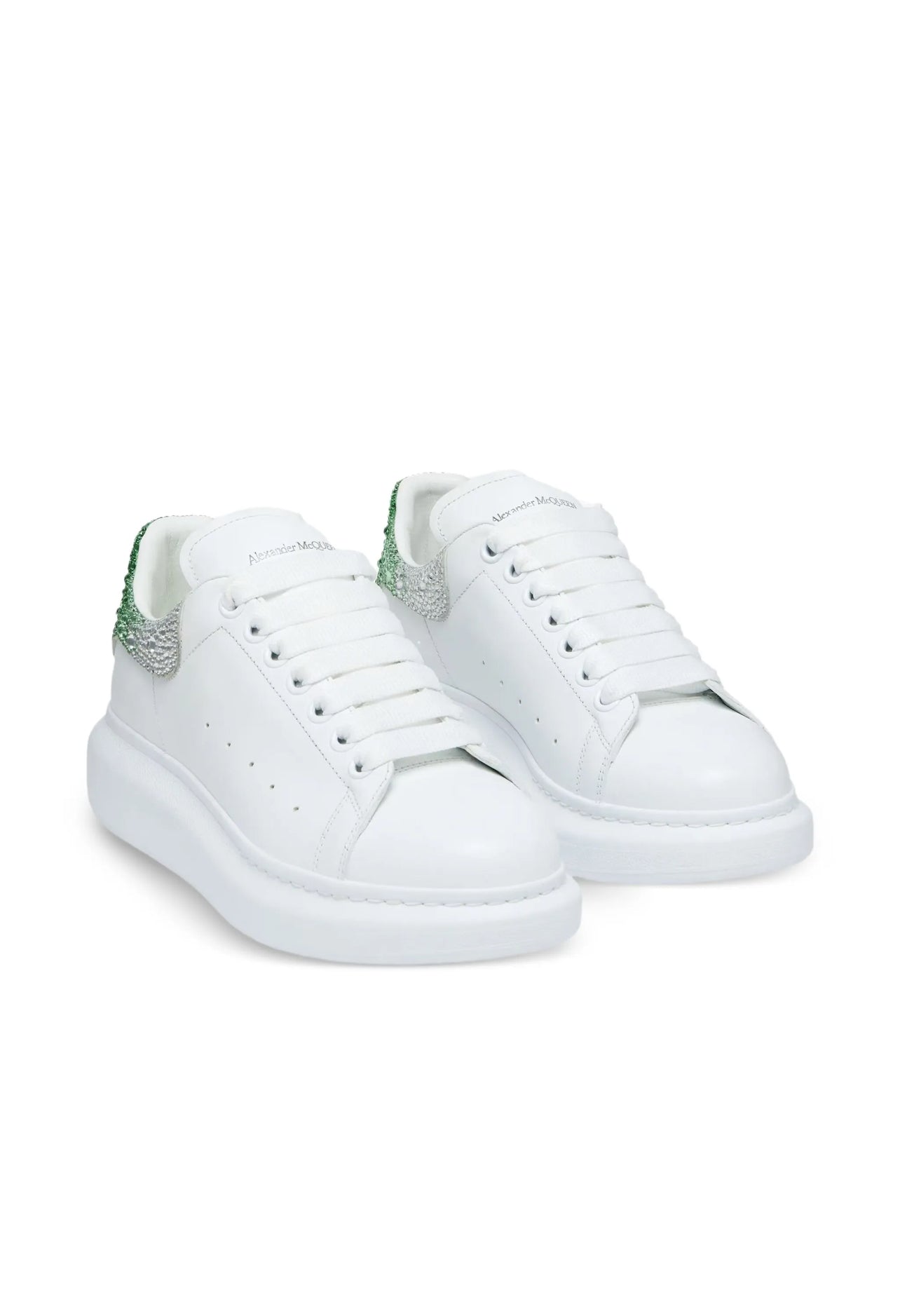 ALEXANDER MCQUEEN CON STRASS VERDE/GRIGIO