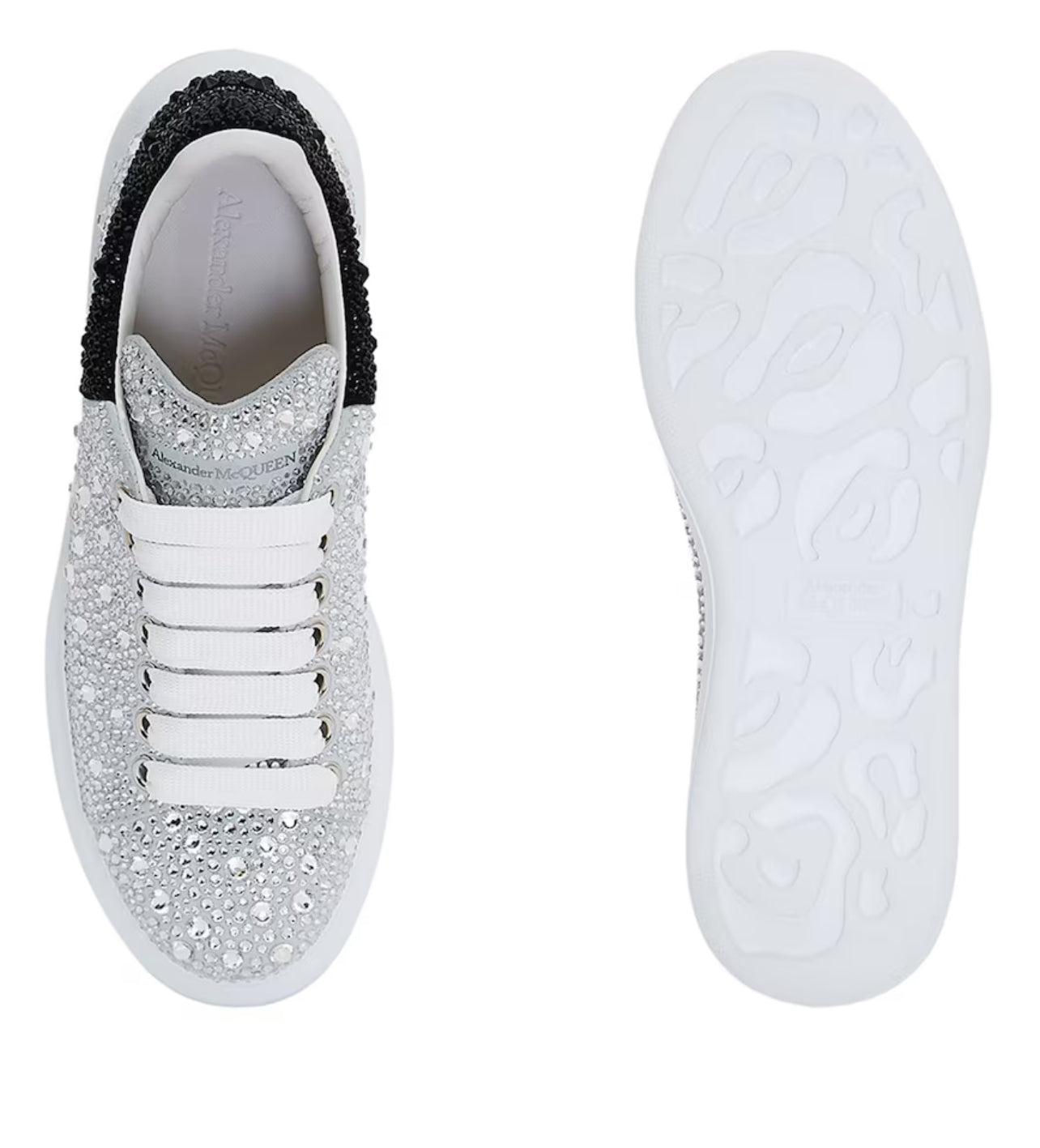 ALEXANDER MCQUEEN CON STRASS GRIGIO RETRO NERO