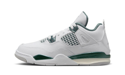 Scarpe da ginnastica bianche e verdi collezione air jordan 4