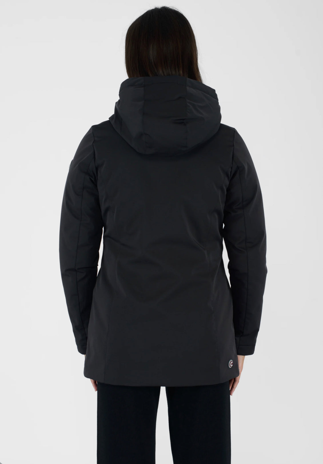 COLMAR DONNA NERO  IMPERMEABILE CON CAPPUCCIO (100gr)