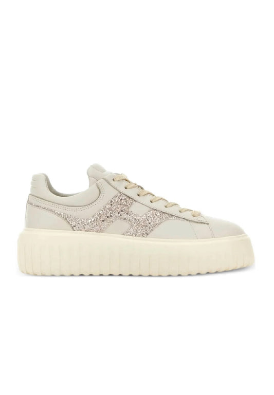 Hogãn donna beige con strass