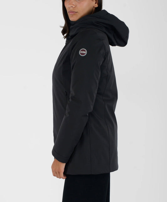 COLMAR DONNA NERO  IMPERMEABILE CON CAPPUCCIO (100gr)
