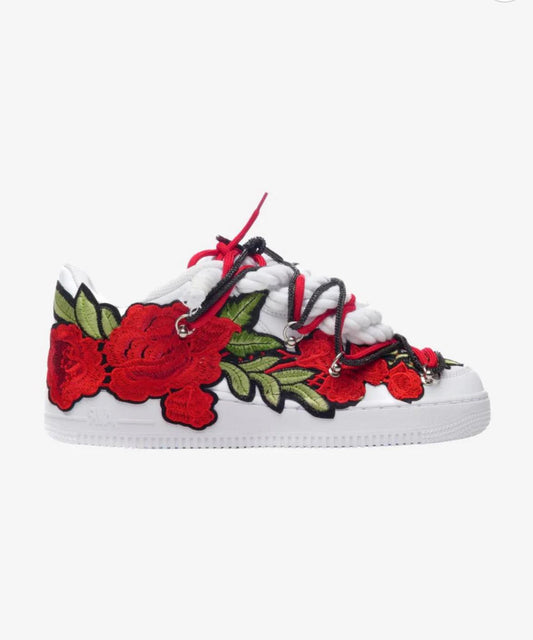 Air Force ROPE Laces Red Roses