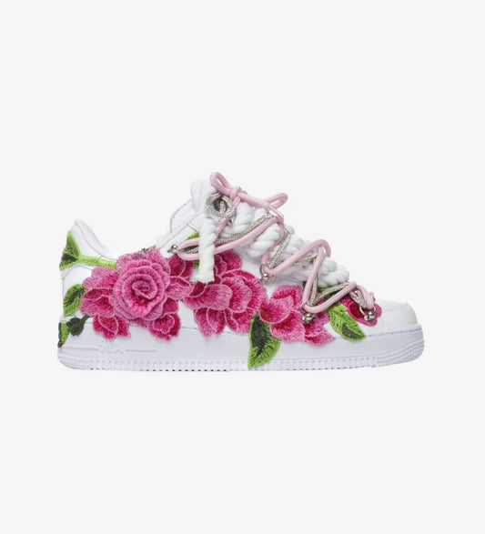 Air Force ROPE Laces Pink Roses